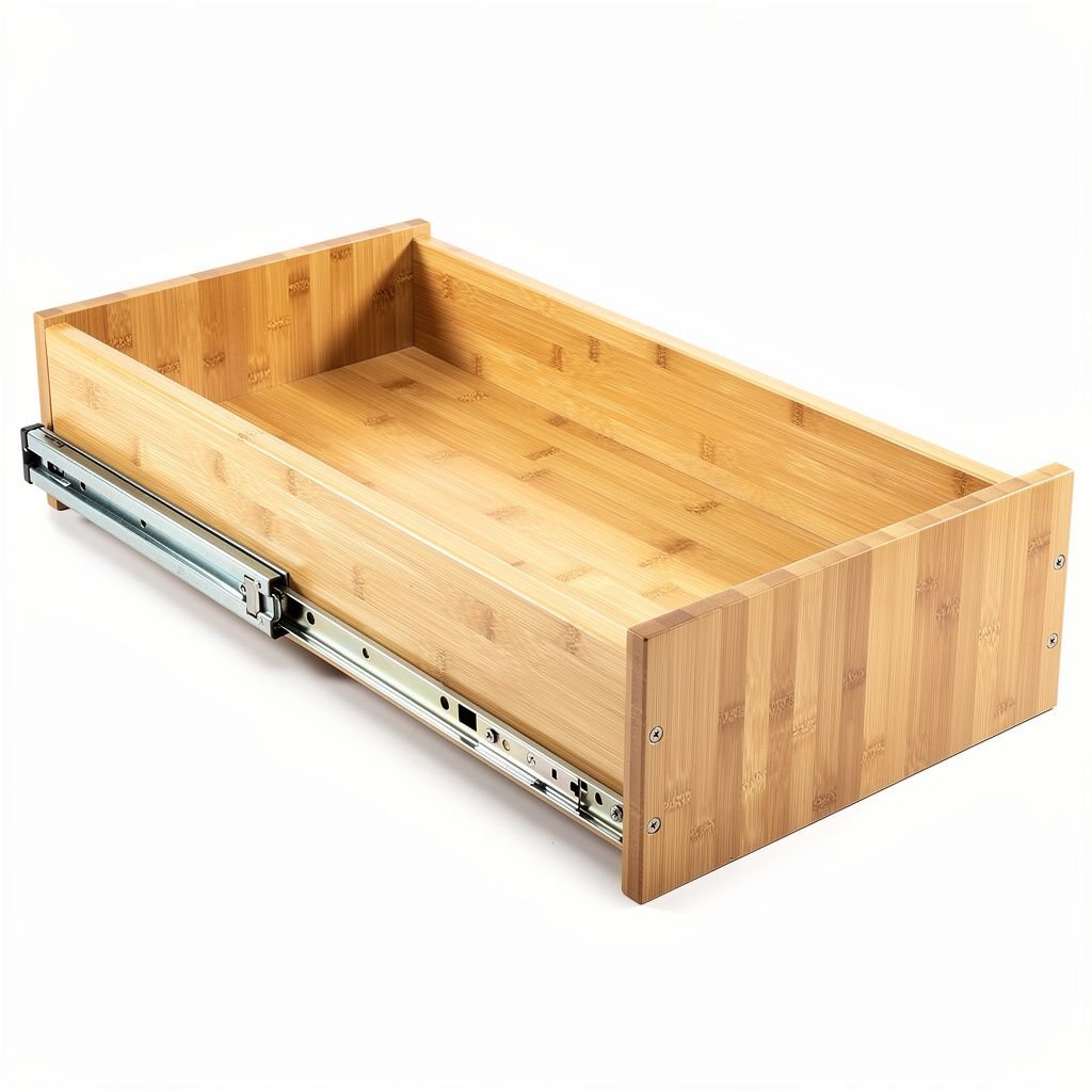 Bamboo Pull-Out Pantry Organizer
