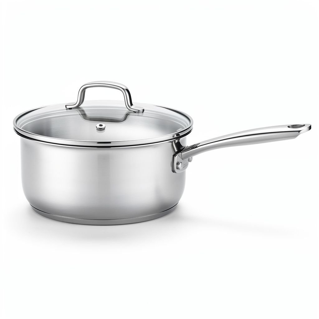 Tri-Ply Stainless Steel Saucepan, 3 Quart