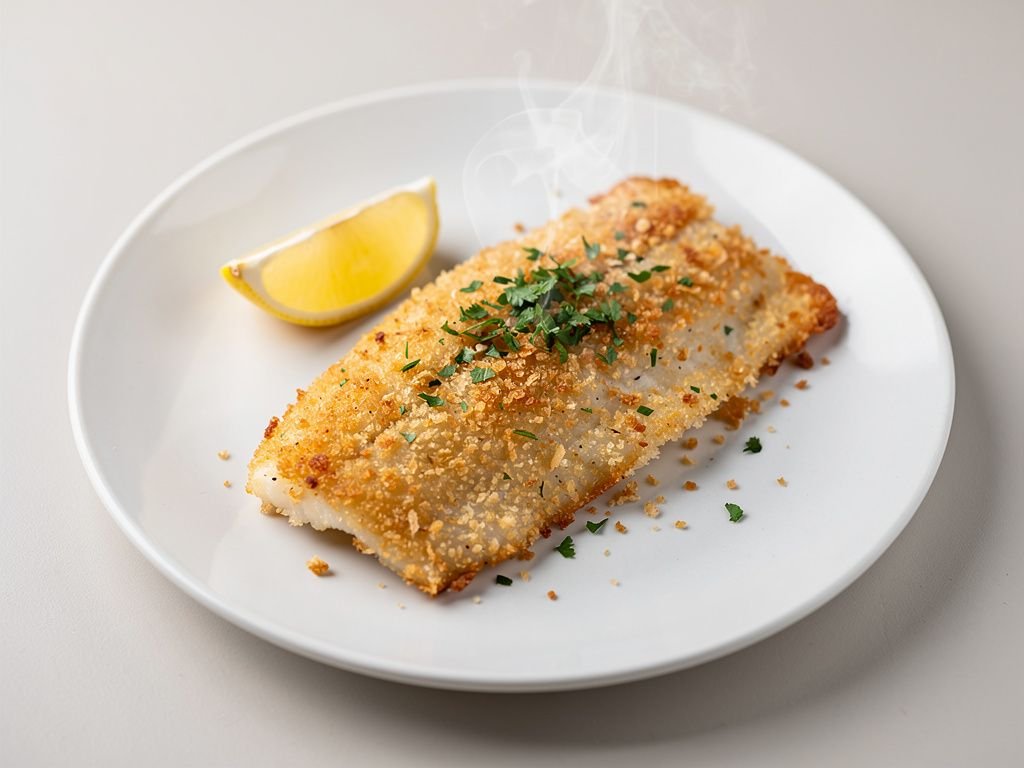 Baked Cod with Panko and Herb Crust