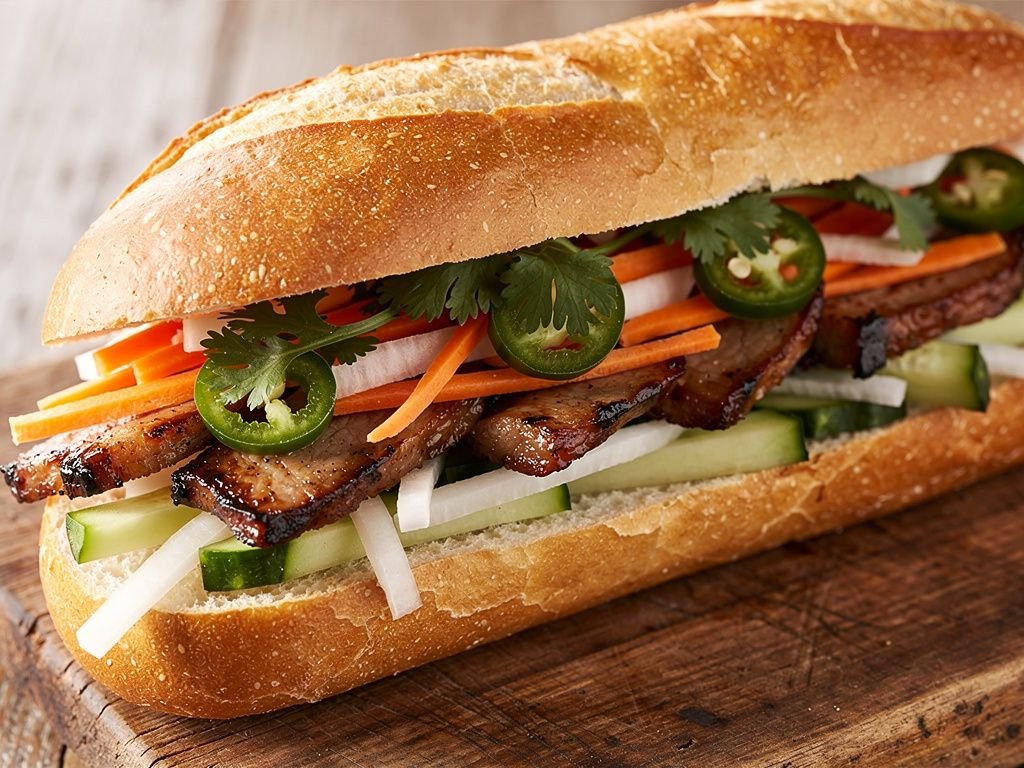 Banh Mi with Grilled Lemongrass Pork