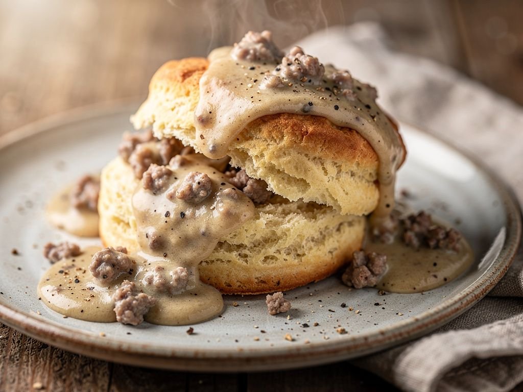 Classic Southern Biscuits and Gravy