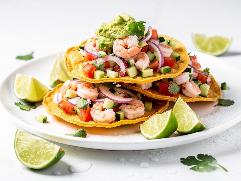 Shrimp Ceviche Tostadas