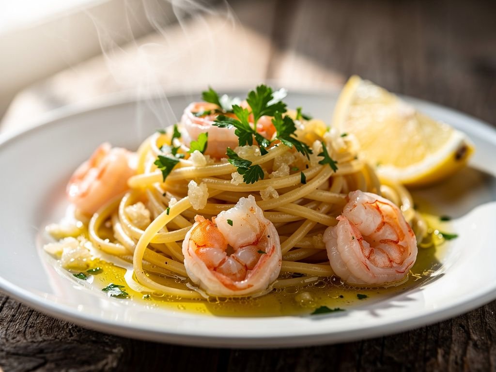 Shrimp Scampi Linguine