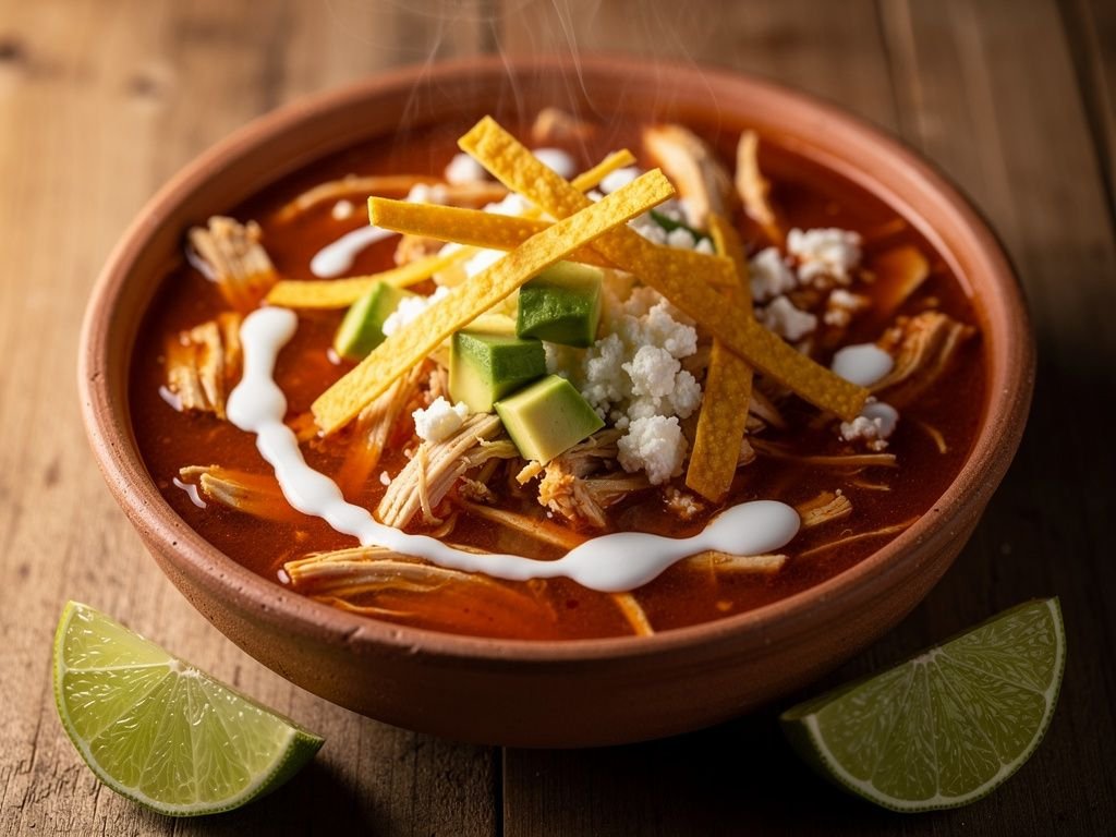 Sopa de Tortilla (Mexican Tortilla Soup)