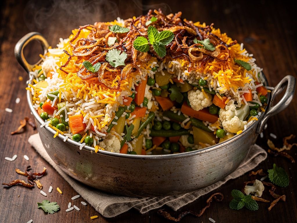Layered Vegetable Biryani