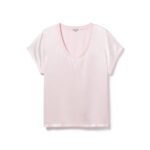Imprecipe Gianna Satin V-Neck Tee - Image 3