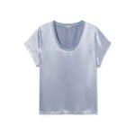 Imprecipe Gianna Satin V-Neck Tee - Image 6