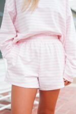 Striped Patch French Terry Short - Image 11