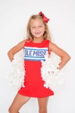 Girls' Scarlet Imprecipe Striped Cheer Dress - Image 2
