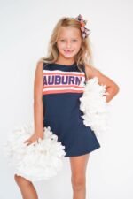 Girls' Scarlet Auburn Striped Cheer Dress - Image 2