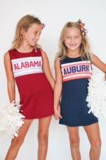 Girls' Scarlet Alabama Striped Cheer Dress - Image 2