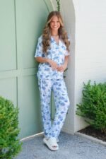 Imprecipe Floral PJ Top - Image 2