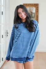 Striped Patch French Terry Short - Image 24