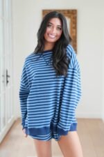 Striped Patch French Terry Short - Image 23