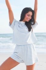 Striped Patch French Terry Crewneck Top - Image 4