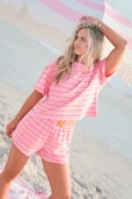 Double Stripe Patch Crewneck Top - Image 5