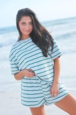 Double Stripe Patch Crewneck Top - Image 3