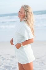 Striped Patch French Terry Crewneck Top - Image 3
