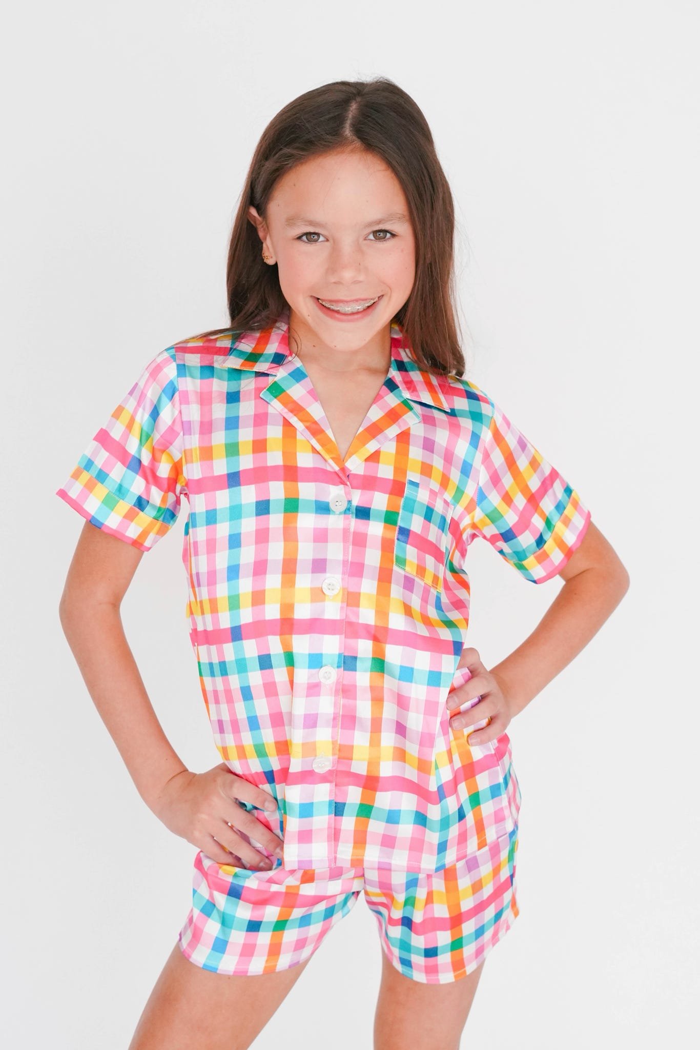 20260322_221833_435411 Girls' Imprecipe Silky PJ Top - Image 1