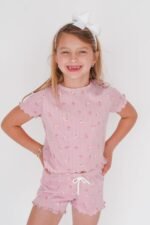 Girls' Ribbed Pajama Top - Image 4