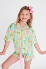 Girls' Sunshine Society Silky PJ Top - Image 3