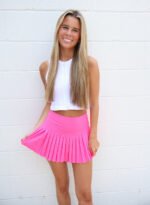 Gold Hinge Pleated Tennis Skirts - Image 2