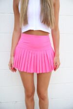Gold Hinge Pleated Tennis Skirts - Image 3