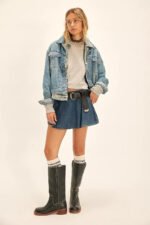 We The Free Paradise Found Denim Skort - Image 2