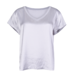 Imprecipe Gianna Satin V-Neck Tee - Image 8